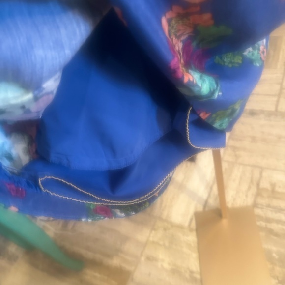 NWOT SIZE 10 Maeve Blue Green Pleated Skater Skirt - Picture 6 of 6